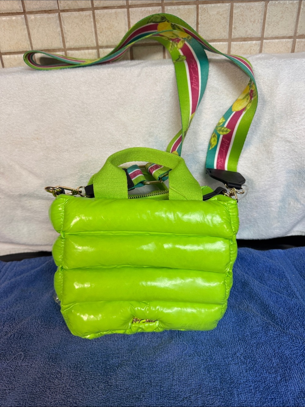 Betsey Johnson Thar She Blows Lime  Crossbody